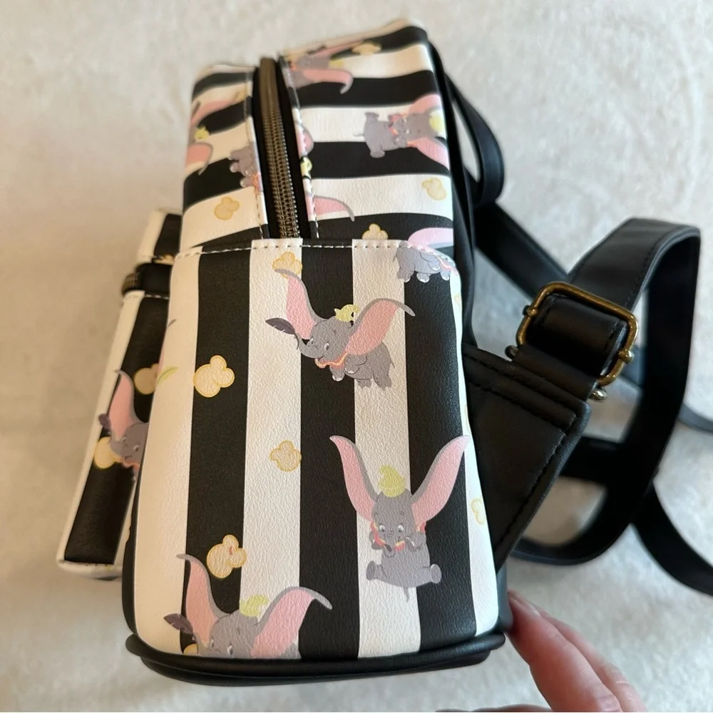 Loungefly Disney Dumbo Black and White Backpack
